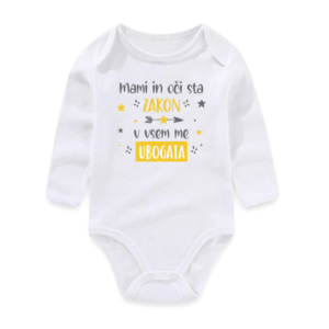 Bodi z napisom "Mami in oči sta zakon.."