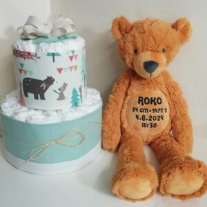 Komplet plenična torta z medvedkom